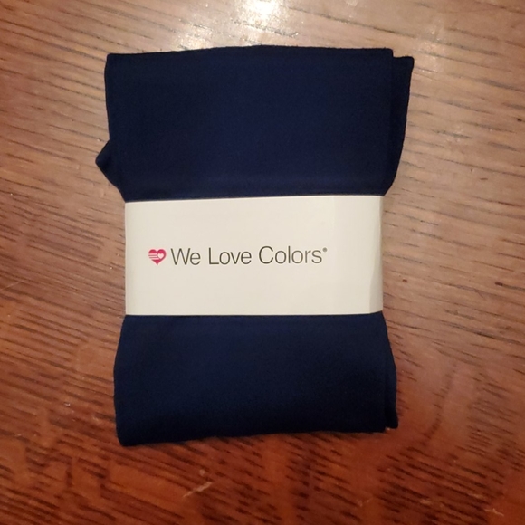 NWT We Love Colors girls navy tights - Picture 1 of 2